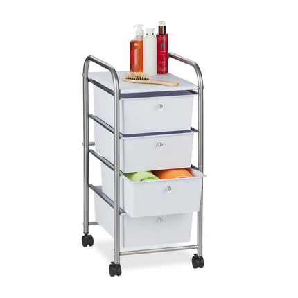 Chariot de salle de bain avec 4 tiroirs
