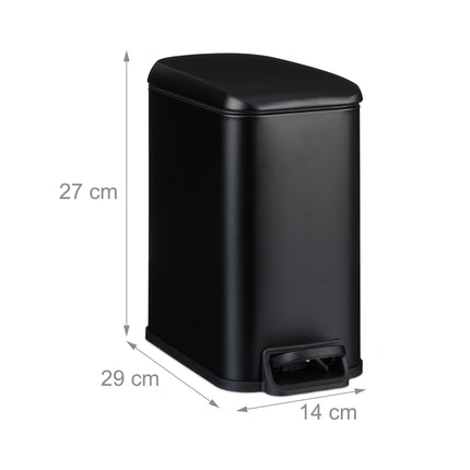 Poubelle de salle de bain 5 l Softclose