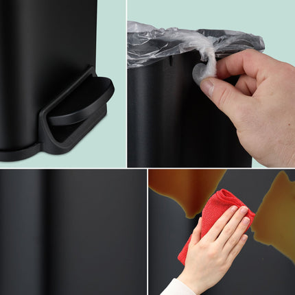 Poubelle de salle de bain 5 l Softclose