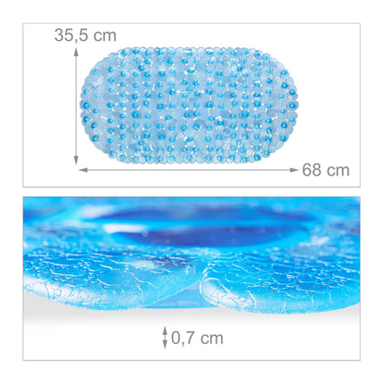 Tapis de bain aspect pierre