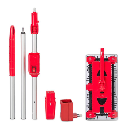 Balai balayeur multifonction à piles, rouge