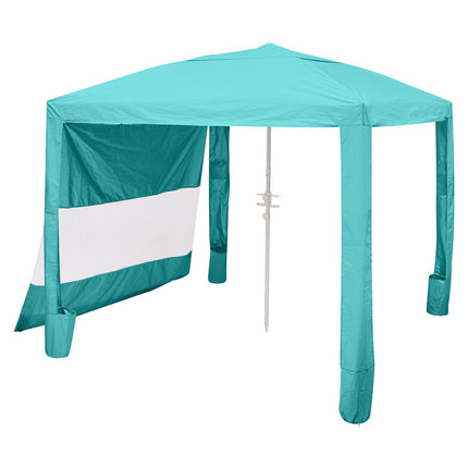 Beach Cabana Canopy 8x8 Ft, Side Wall, UPF 50+
