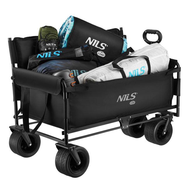 Chariot de plage 140L, banquette pliable - Tout-terrain