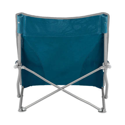 Chaise de plage, bleu-gris, pliable, légère