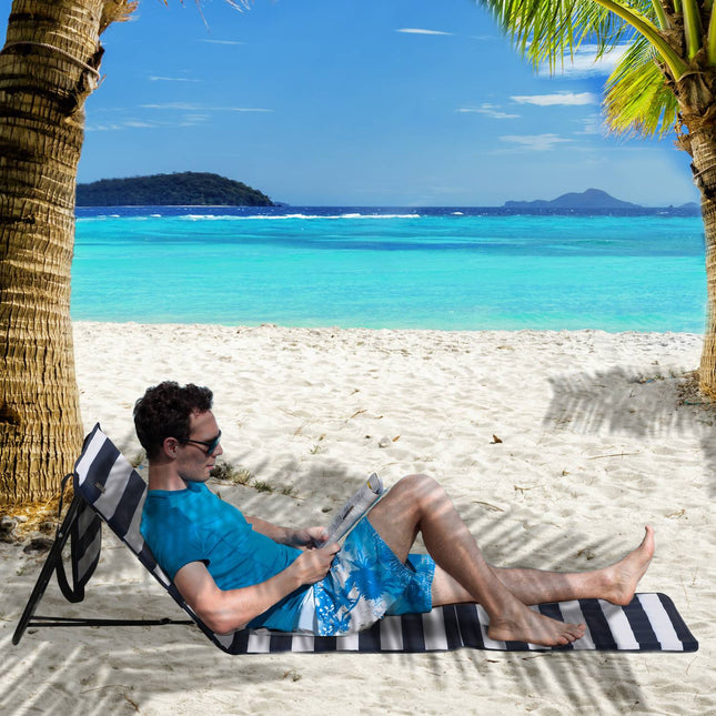 Faltbare Strandmatte, verstellbar mit Trage- und Magazintasche