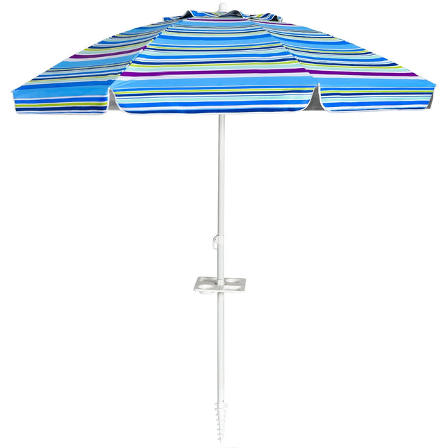 Strandschirm 2.2m UPF50+ Sonnenschutz, tragbar