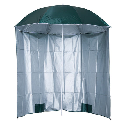 Strandschirm-Seitenwand, dunkelgrünes Polyester, 2,2 m