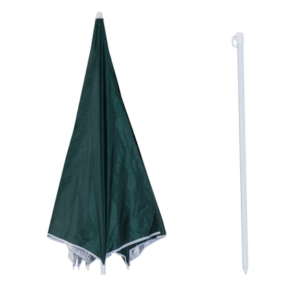 Strandschirm-Seitenwand, dunkelgrünes Polyester, 2,2 m