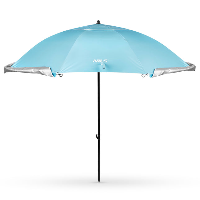 Sonnenschirm-Windschutz 2-in-1 XXL 240cm Blau