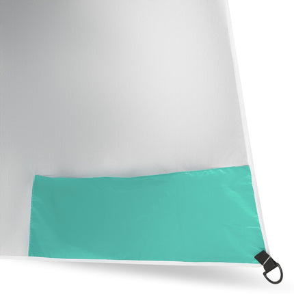 Parasol de plage pare-vent 2 en 1 XXL 240 cm Vert