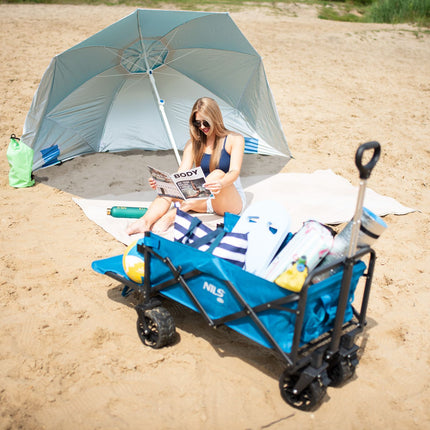 Parasol de plage XL - 220 cm, protection UV
