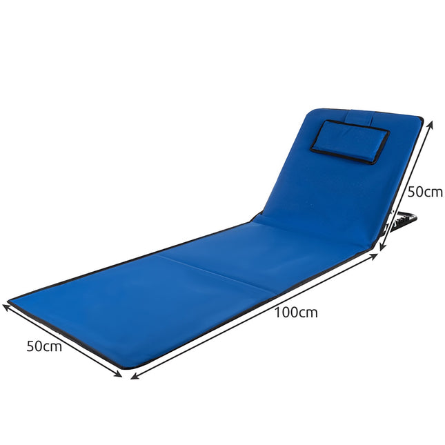 Strandmatte mit Rückenlehne + Trizand 23617 Kissen 