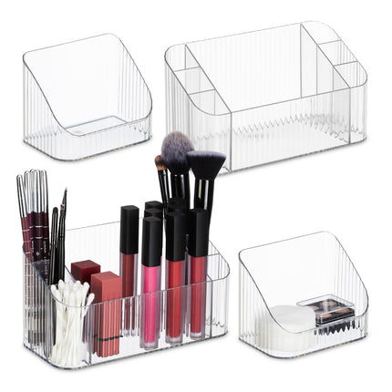 Beauty Organizer Set, 8-Fächer Make-up-Aufbewahrung