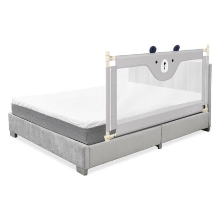 Barrière de lit barrière de lit pliante pour tout-petits 145 x 25 x 101,5 cm gris