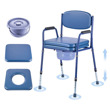 Bedside Commode Chair – 181 kg 3-in-1, Adjustable Height