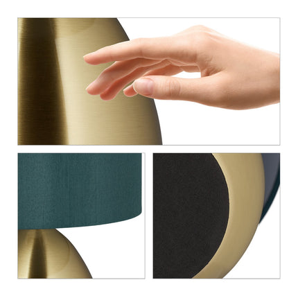 Lampe de chevet avec fonction tactile en laiton