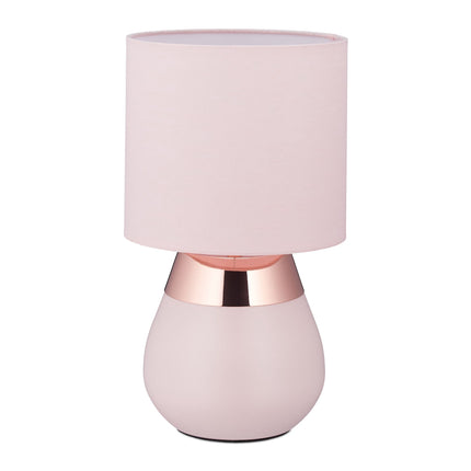 Nachttischlampe mit Touchfunktion rosa