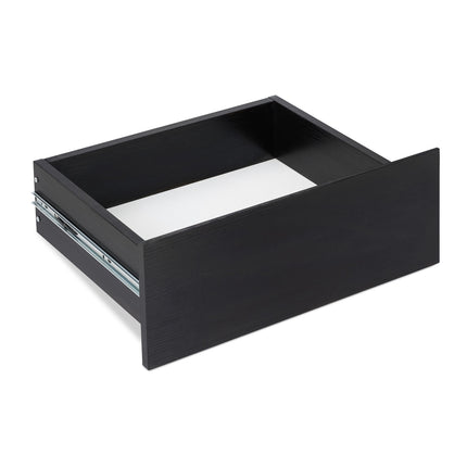Table de chevet noire avec tiroir