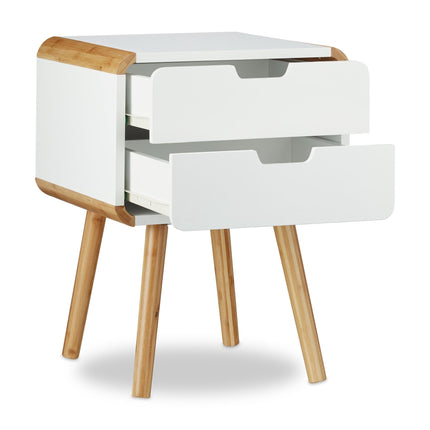 Table de chevet avec 2 tiroirs