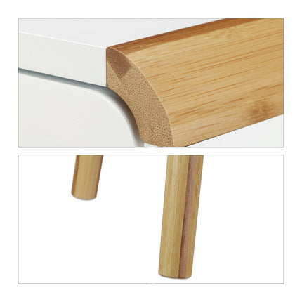 Table de chevet avec 2 tiroirs