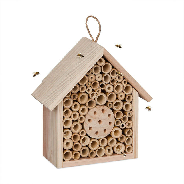 Hôtel à abeilles en bois non traité
