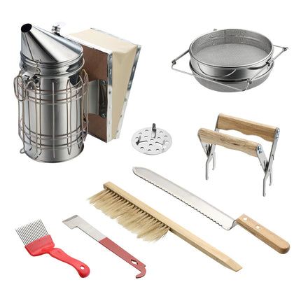 Imker-Starterset mit Smoker – 7-teiliges rostfreies Set