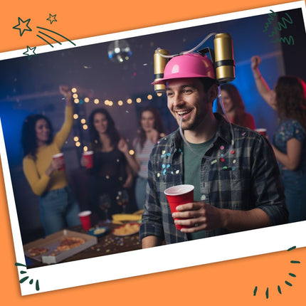 Bierhelm – Party-Accessoire für freie Hände