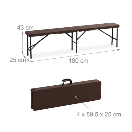 Ensemble de bancs à bière de 2 180 cm