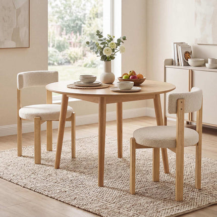 Beige Plüsch-Esszimmerstühle, 2er-Set – Beine aus Massivholz, Tragkraft 160 kg