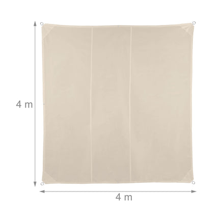 Beiges UV-Schutz-Sonnensegel für Terrasse & Balkon