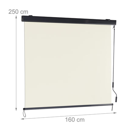 Store vertical beige avec manivelle