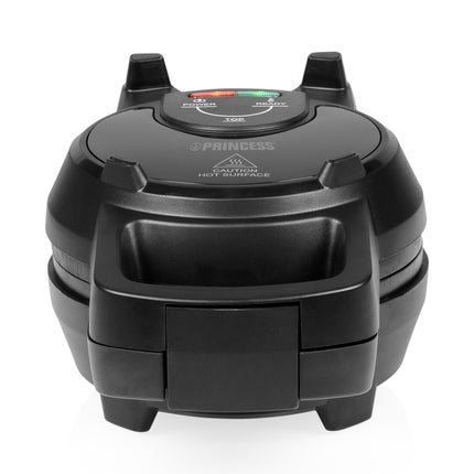 Gaufrier belge fourré 700 W avec fonction retournement, 16 cm, antiadhésif