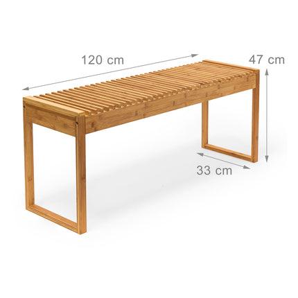 Banc en bambou