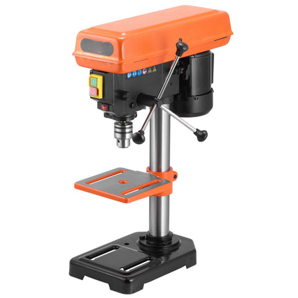Benchtop Drill Press, 500W Induction Motor, 5-Speed LED Light