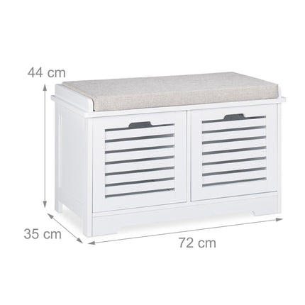 Banc avec rangement