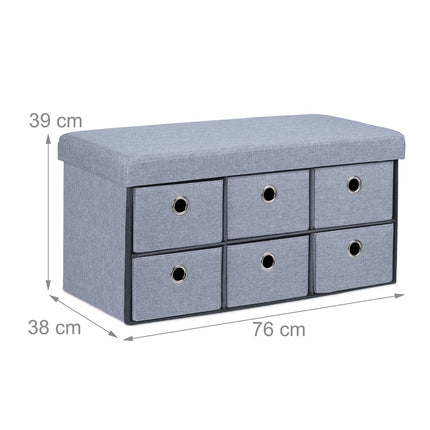 Banc avec rangement