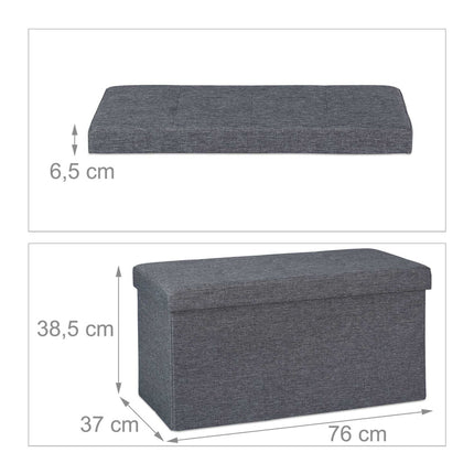 Banc avec espace de rangement