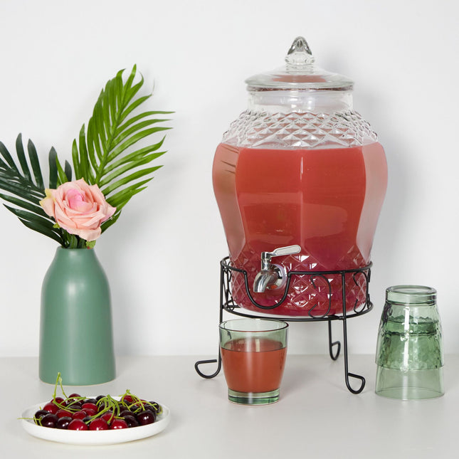 Distributeur de boissons avec support 8 L