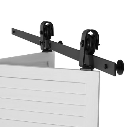 Bi-Fold Sliding Barn Door Track Kit, 52 in Top Mount