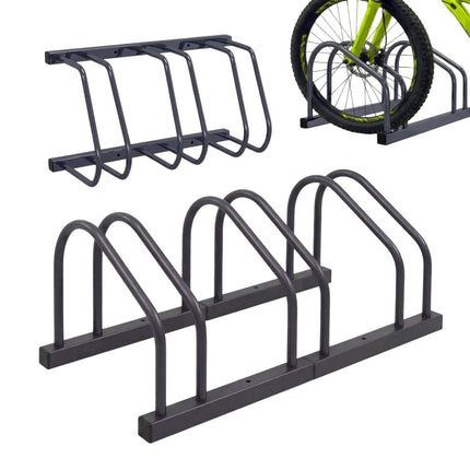 Fahrradständer, Boden- oder Wandmontage, passend für Reifen bis 65 mm