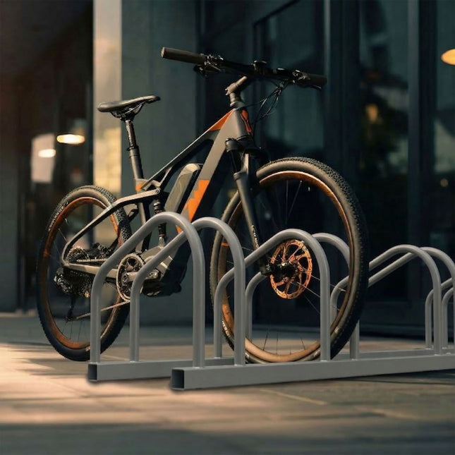 Fahrradständer, Boden- oder Wandmontage, Stahl, bis zu 65 mm Reifen