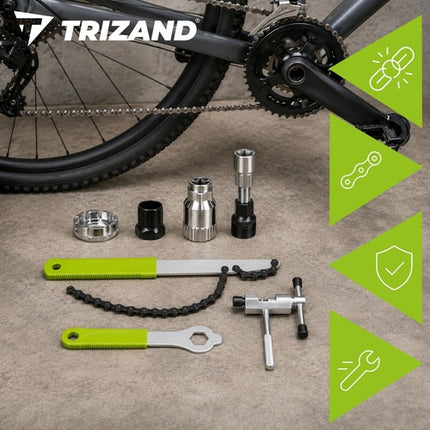 Kit de réparation de vélo, outils en acier au carbone 7 pièces