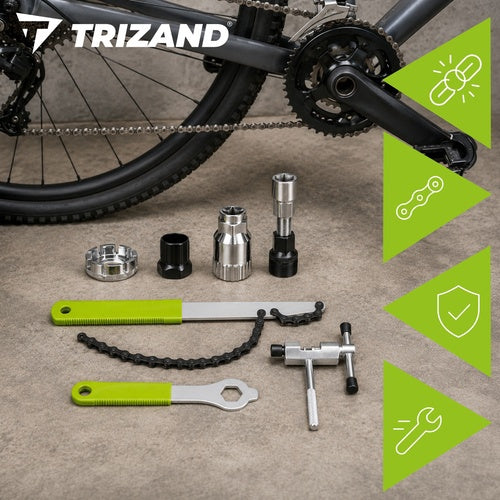 Kit de réparation de vélo, outils en acier au carbone 7 pièces