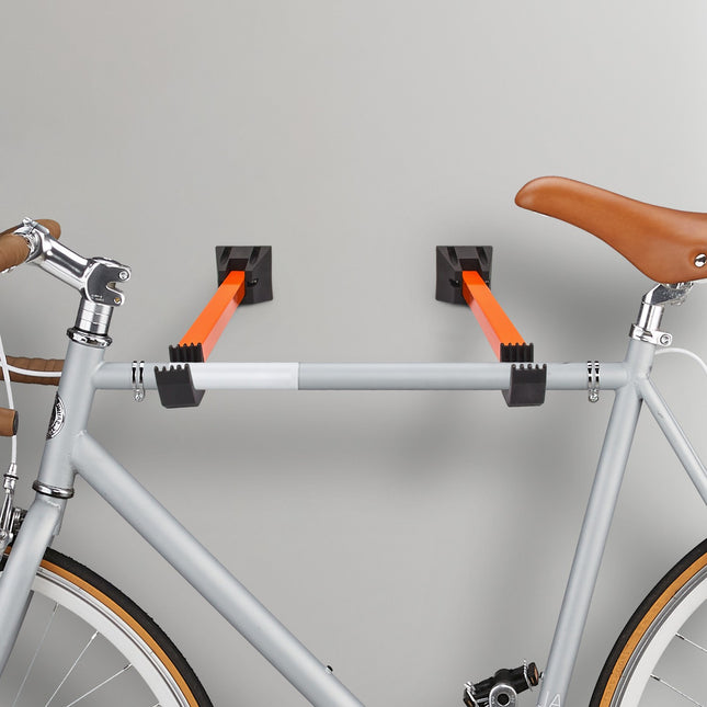 Lot de 2 supports muraux pour vélos