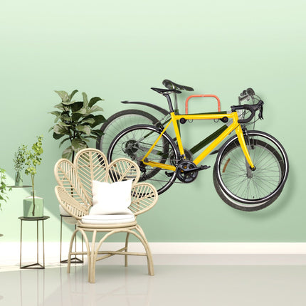 Support mural pour 2 vélos