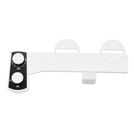 Bidet Attachment, Dual Nozzle, Adjustable Pressure, White
