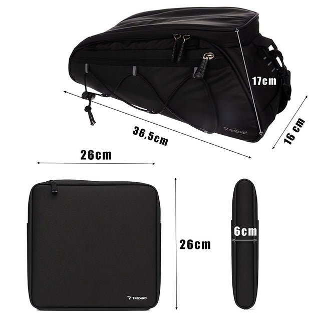 Fahrradtasche, wasserdicht, großes Fassungsvermögen, einfache Montage