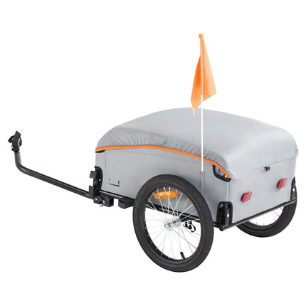 Bike Cargo Trailer, 100 lb Capacity, Foldable, Universal Hitch