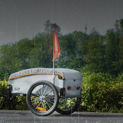 Bike Cargo Trailer, 100 lb Capacity, Foldable, Universal Hitch