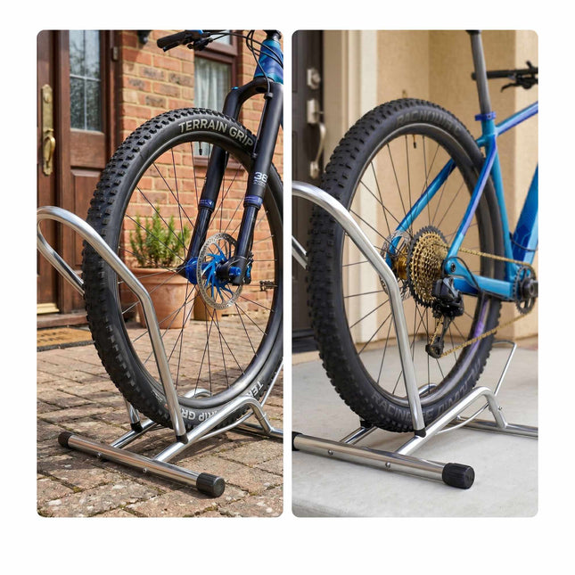 Fahrradbodenständer für Laufräder bis 29 Zoll, rutschfest